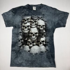 Vintage The Mountain "Skull Pile" Graphic Tie-Dye Tee